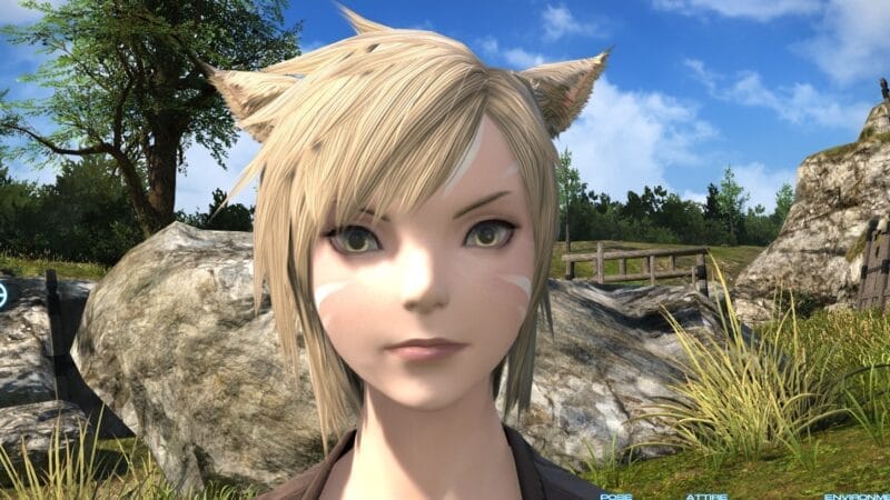 FF14　美容師で変更できる箇所　瞳孔が丸い　ミコッテ　女性