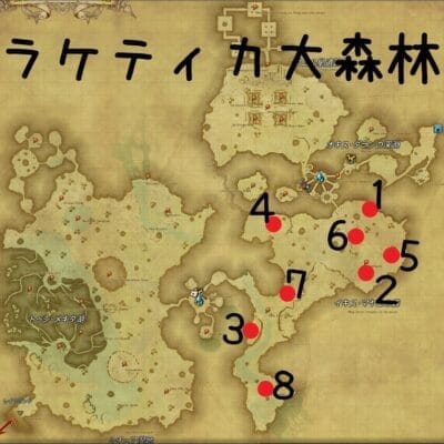 FATE ミャルナの巡察 ラケティカ大森林 地図