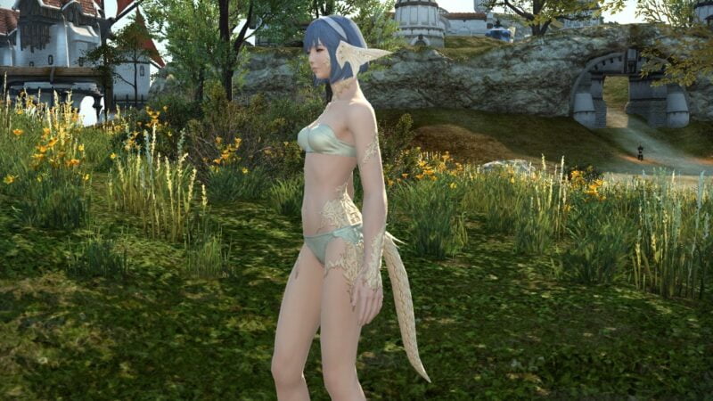 FF14　角鱗尻尾の色　アウラ・レン　女性